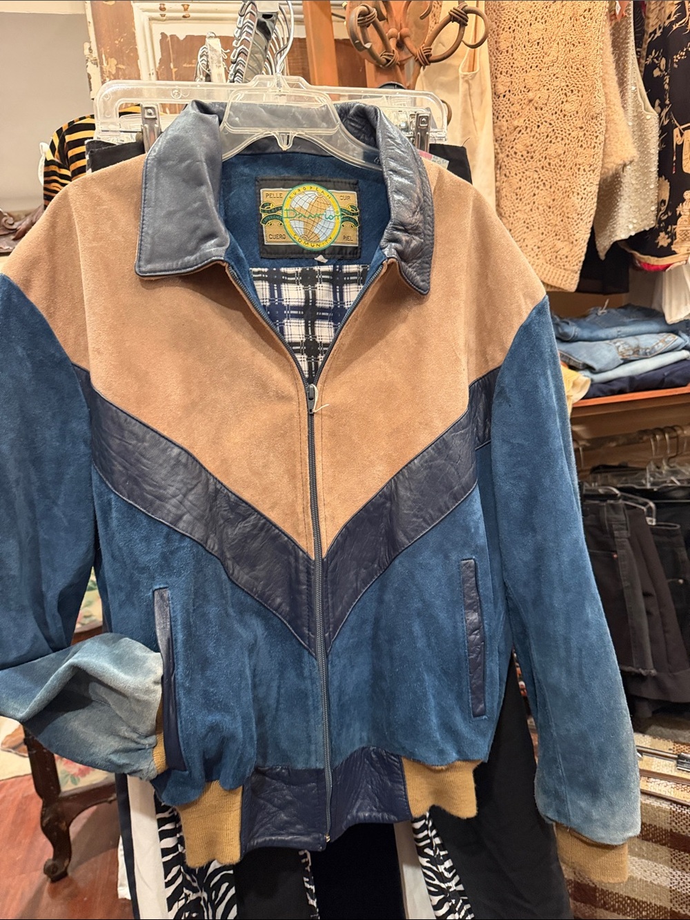 VTG leather suede bomber✨✨